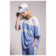 Grimey Unisex κοντομάνικη μπλούζα Infamous Deeper V Neck Oversize Tee